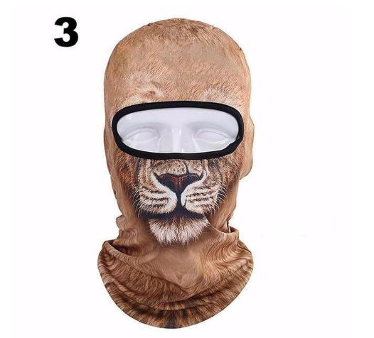Cycling Mask with Animal Hood and Face Cover