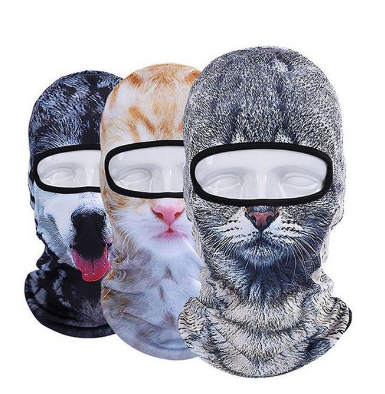Cycling Mask with Animal Hood and Face Cover