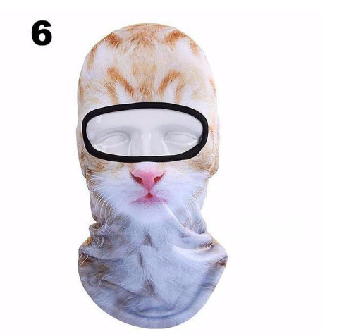 Cycling Mask with Animal Hood and Face Cover