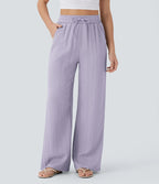 LIORA WIDE-LEG LINEN STYLE PANTS