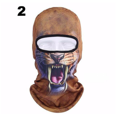 Cycling Mask with Animal Hood and Face Cover