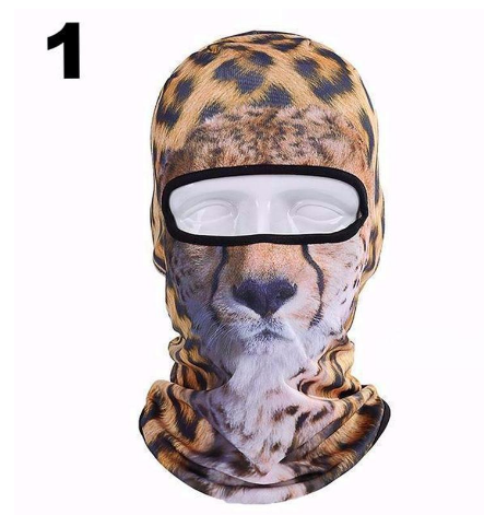 Cycling Mask with Animal Hood and Face Cover