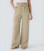 LIORA WIDE-LEG LINEN STYLE PANTS