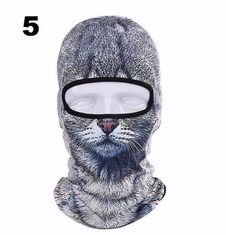 Cycling Mask with Animal Hood and Face Cover